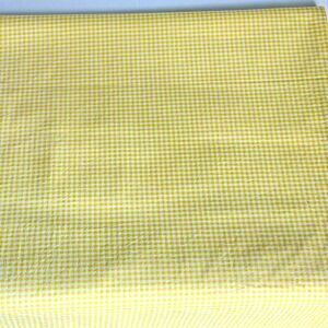 Vintage Sunshine Yellow Gingham Tiny Woven Check Plaid Quilt Cotton 2 Yards